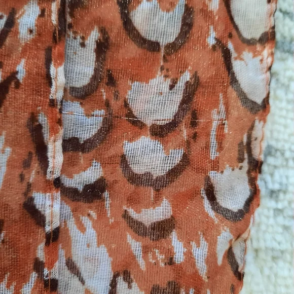 Charming Charlie Large Infinity Scarf Spring Summer Gold Thread - Picture 10 of 13